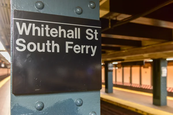 Whitehall Street Subway Station — Stock Photo, Image