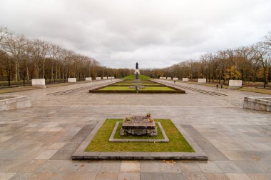 treptower park, berlin, Almanya panorama Sovyet savaş anıtı