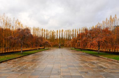 treptower park, berlin, Almanya panorama Sovyet savaş anıtı