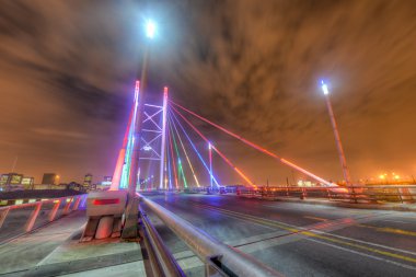 Nelson Mandela köprü gece - Johannesburg