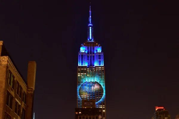 Empire State Building - Racing Extinction — Stock Photo, Image