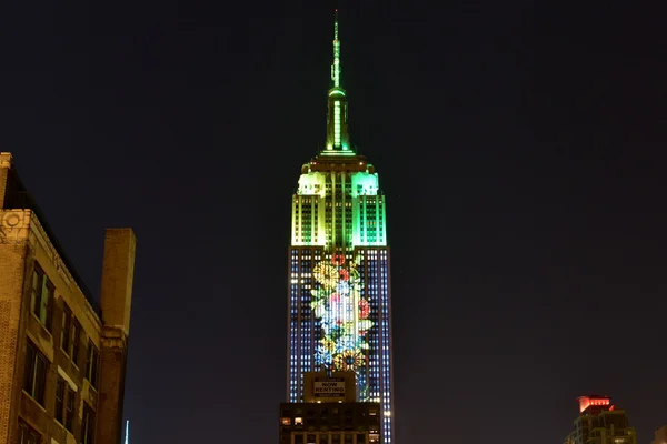 Empire State Building - Racing Extinction — Stock Photo, Image