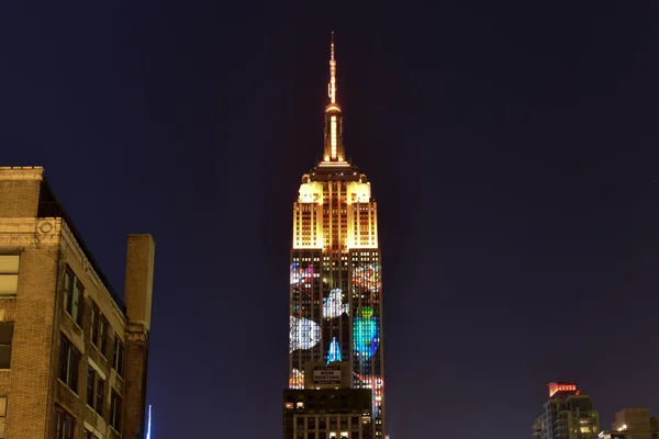 Empire State Building - Racing Extinction — Stock Photo, Image