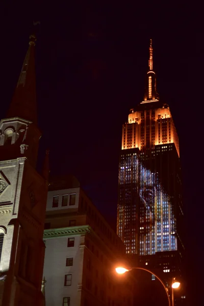 Empire State Building - Racing Extinction — Stock Photo, Image