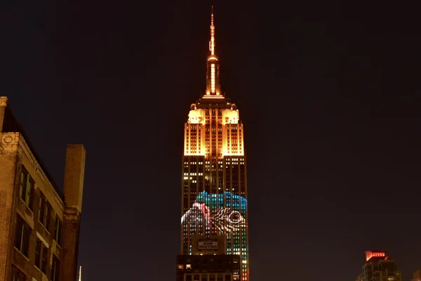 Empire State Building - Racing Extinction — Stock Photo, Image