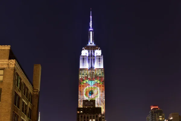 Empire State Building - Racing Extinction — Stock Photo, Image