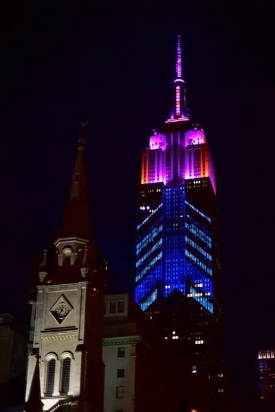 Empire State Building - Racing Extinction — Stock Photo, Image