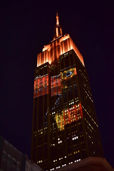 Empire State Building - Racing Extinction — Stock Photo, Image