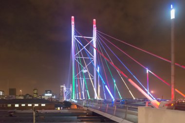 Nelson Mandela köprü gece - Johannesburg