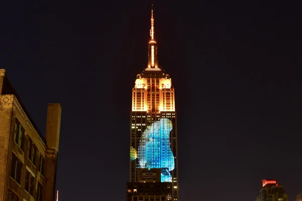 Empire State Building - Racing Extinction — Stock Photo, Image