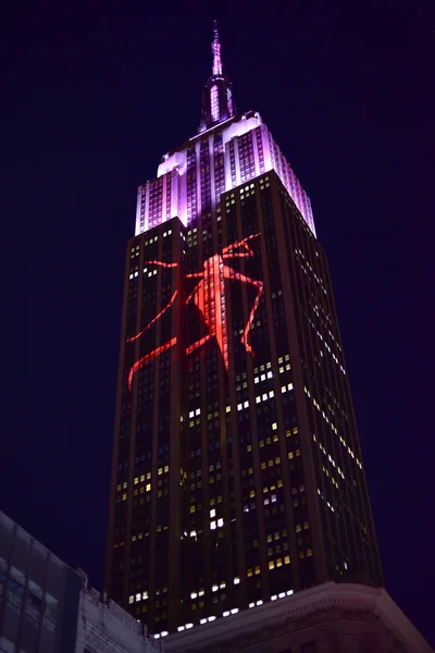 Empire State Building - Racing Extinction — Stock Photo, Image