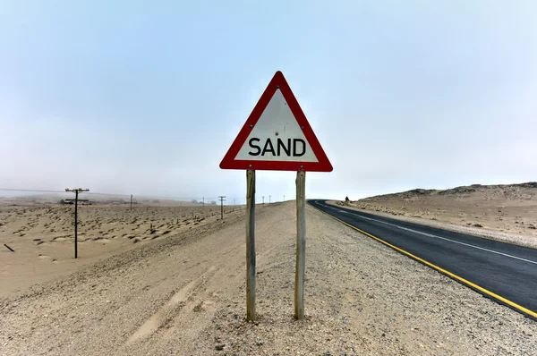 Sinal de areia - Namíbia — Fotografia de Stock