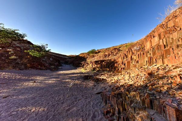 Орган трубки - Twyfelfontein, Damaraland, Намібія — стокове фото