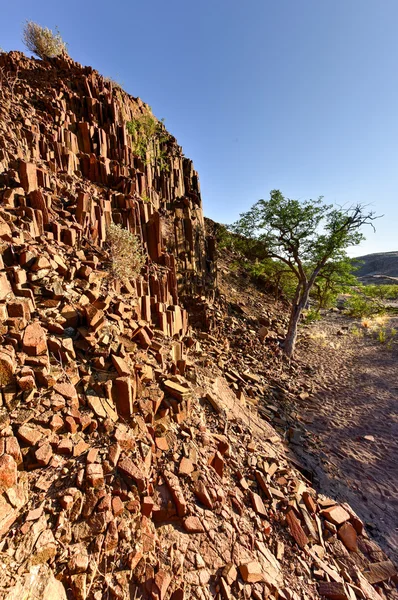 Orgelpfeifen - twyfelfontein, damaraland, namibia — Stockfoto