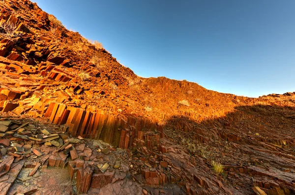 Orgelpfeifen - twyfelfontein, damaraland, namibia — Stockfoto