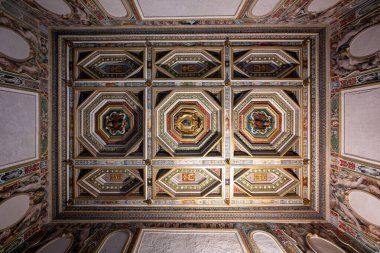 Tivoli, İtalya - 10 Haziran 2025: Villa d 'Este, Roma yakınlarında. Çeşmeleri ve şelalesi ile ünlü büyük bahçeleri olan bir İtalyan Rönesans villası. Dünya Mirası Sitesi olarak listelenmiş..