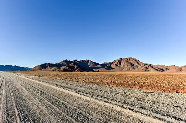 Żwir drogi - Namibia — Zdjęcie stockowe