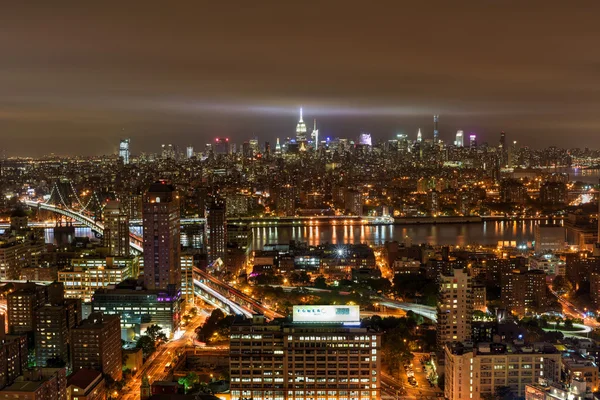 纽约城市天际线景观 — 图库照片