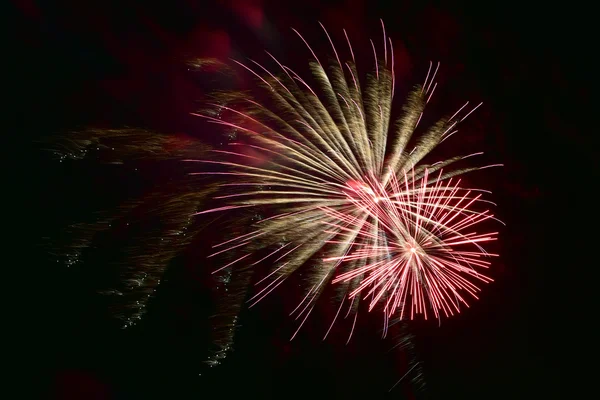 Coney Island Summer Fireworks - Brooklyn, New York — Stock Photo, Image