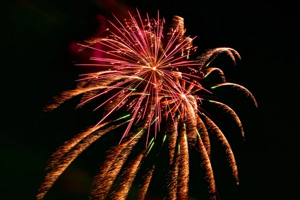 Coney Island zomer vuurwerk - Brooklyn (New York) — Stockfoto