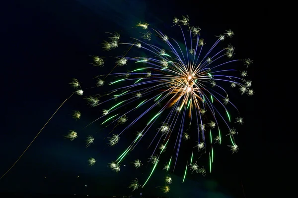 Coney Island sommaren Fireworks - Brooklyn, New York — Stockfoto