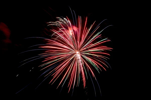 Coney Island Summer Fireworks - Brooklyn, New York — Stock Photo, Image