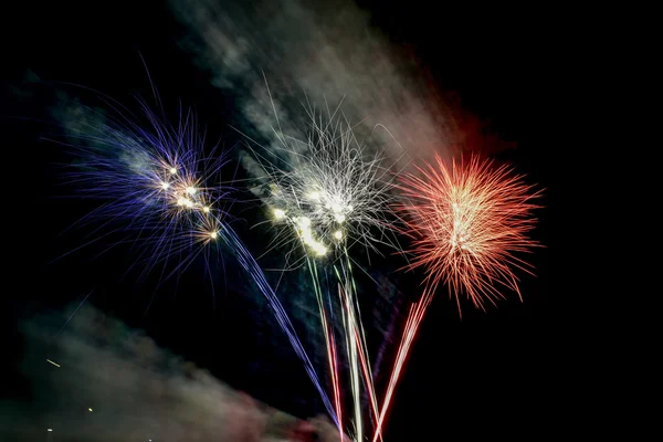 Fuochi d'artificio estivi a Coney Island Brooklyn, New York — Foto Stock