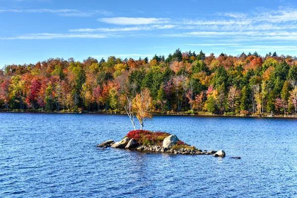 Rock Island Bay Fall Foliage, New York — Stock Photo, Image