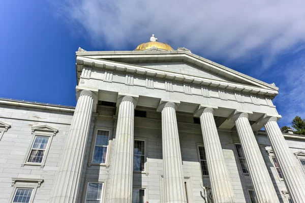 Edificio del Capitolio Estatal en Montpelier Vermont, EE.UU. — Foto de Stock