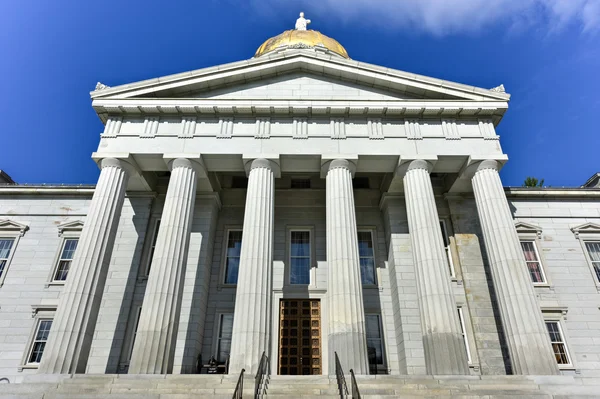 O Edifício Capitólio do Estado em Montpelier Vermont, EUA — Fotografia de Stock