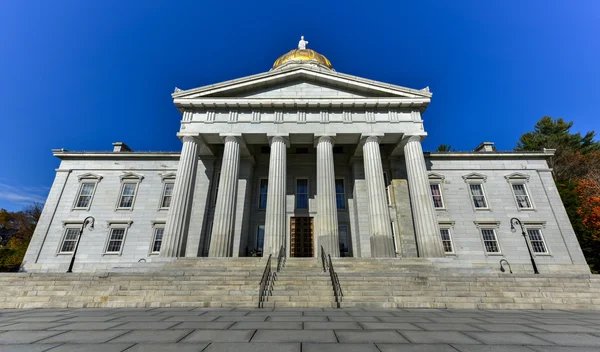 O Edifício Capitólio do Estado em Montpelier Vermont, EUA — Fotografia de Stock