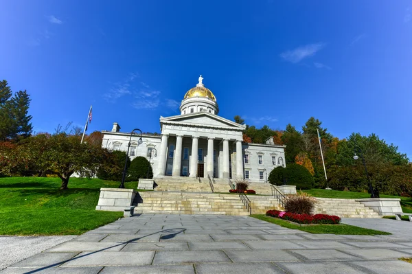 O Edifício Capitólio do Estado em Montpelier Vermont, EUA — Fotografia de Stock
