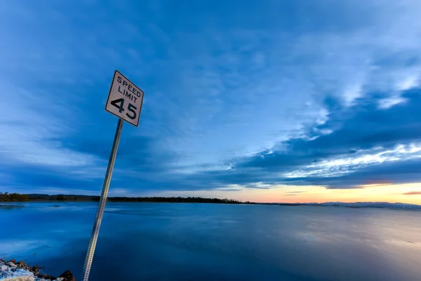 Lago Champlain Puesta del sol — Foto de Stock