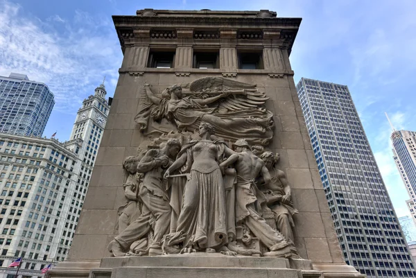 Michigan Avenue Bridge Relief - Chicago — Stock Photo, Image