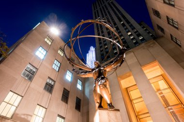 Atlas heykeli - Rockefeller Center, New York City