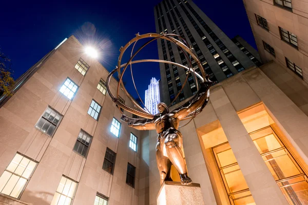 Atlas-statyn - Rockefeller Center, New York City — Stockfoto