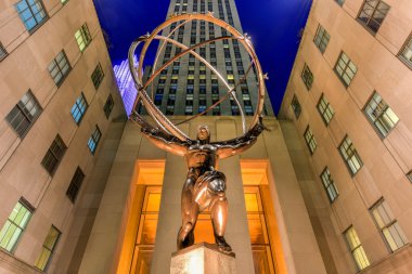 Atlas heykeli - Rockefeller Center, New York City