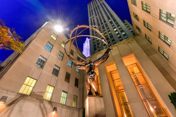 Atlas-statyn - Rockefeller Center, New York City — Stockfoto