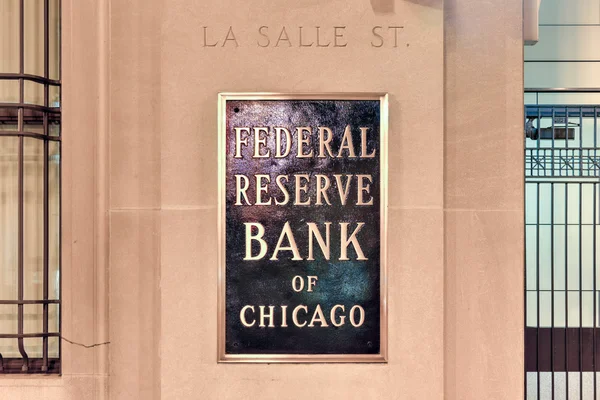 Banco de la Reserva Federal de Chicago — Foto de Stock