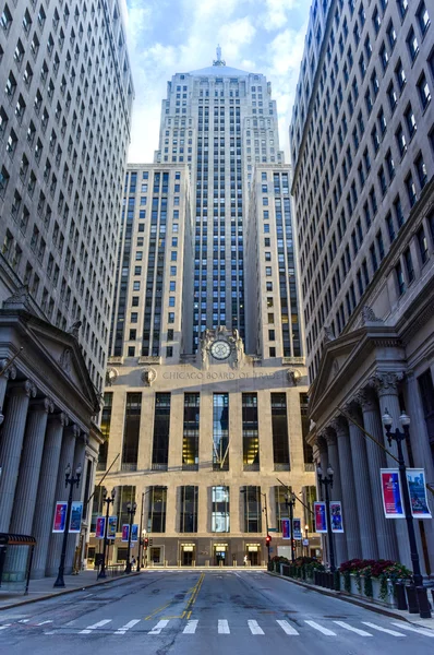 Tablero de Chicago del edificio del comercio — Foto de Stock