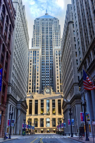 Tablero de Chicago del edificio del comercio —  Fotos de Stock