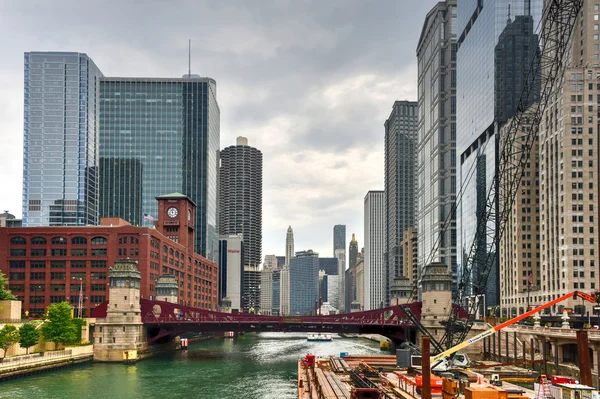 Skyline del río Chicago —  Fotos de Stock