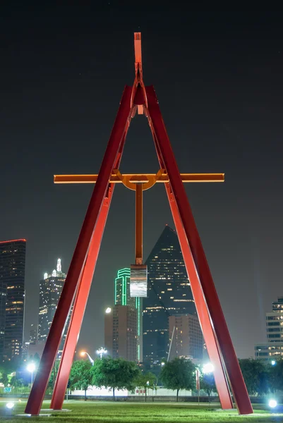 Pendelskulptur dallas — Stockfoto