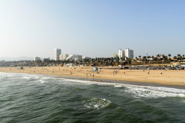 Santa monica beach, los angeles, Kaliforniya