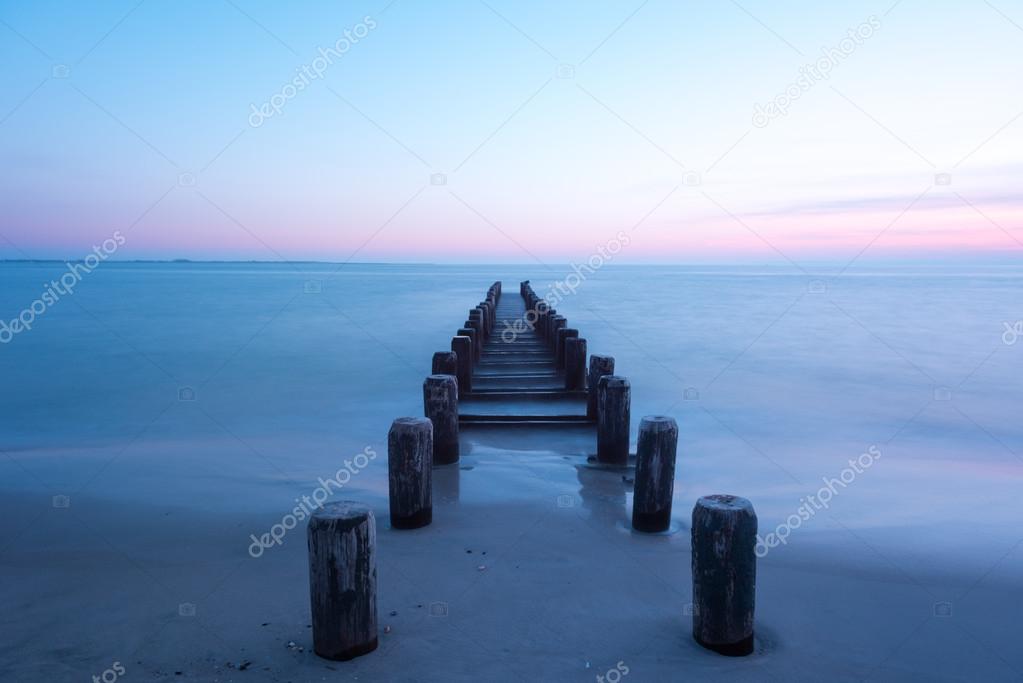 Dramatic Coney Island Beach Sunset