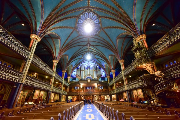 Basílica de Notre-Dame - Montreal, Canadá — Fotografia de Stock