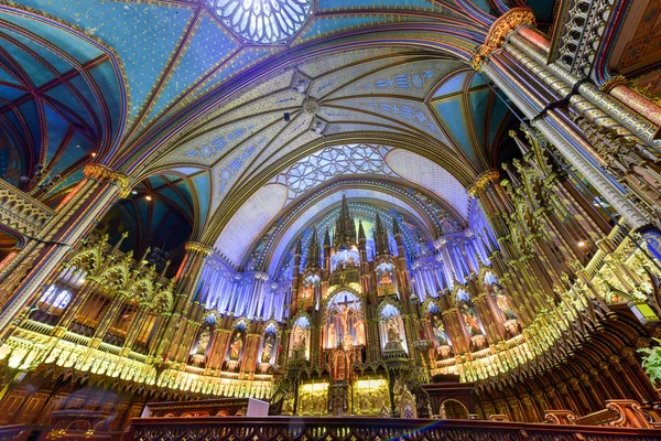 Basílica de Notre-Dame - Montreal, Canadá — Fotografia de Stock