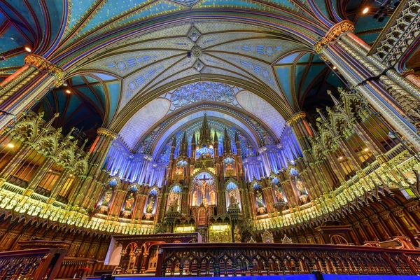 Basílica de Notre-Dame - Montreal, Canadá — Fotografia de Stock