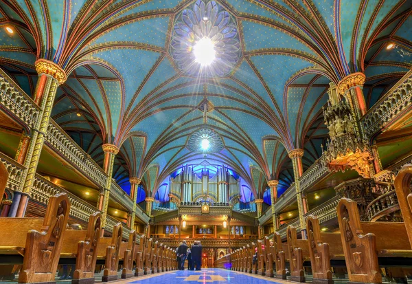 Bazilika Notre-Dame - Montreal, Kanada — Stock fotografie