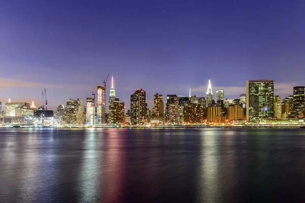 Vista de la ciudad de Nueva York desde Queens — Foto de Stock